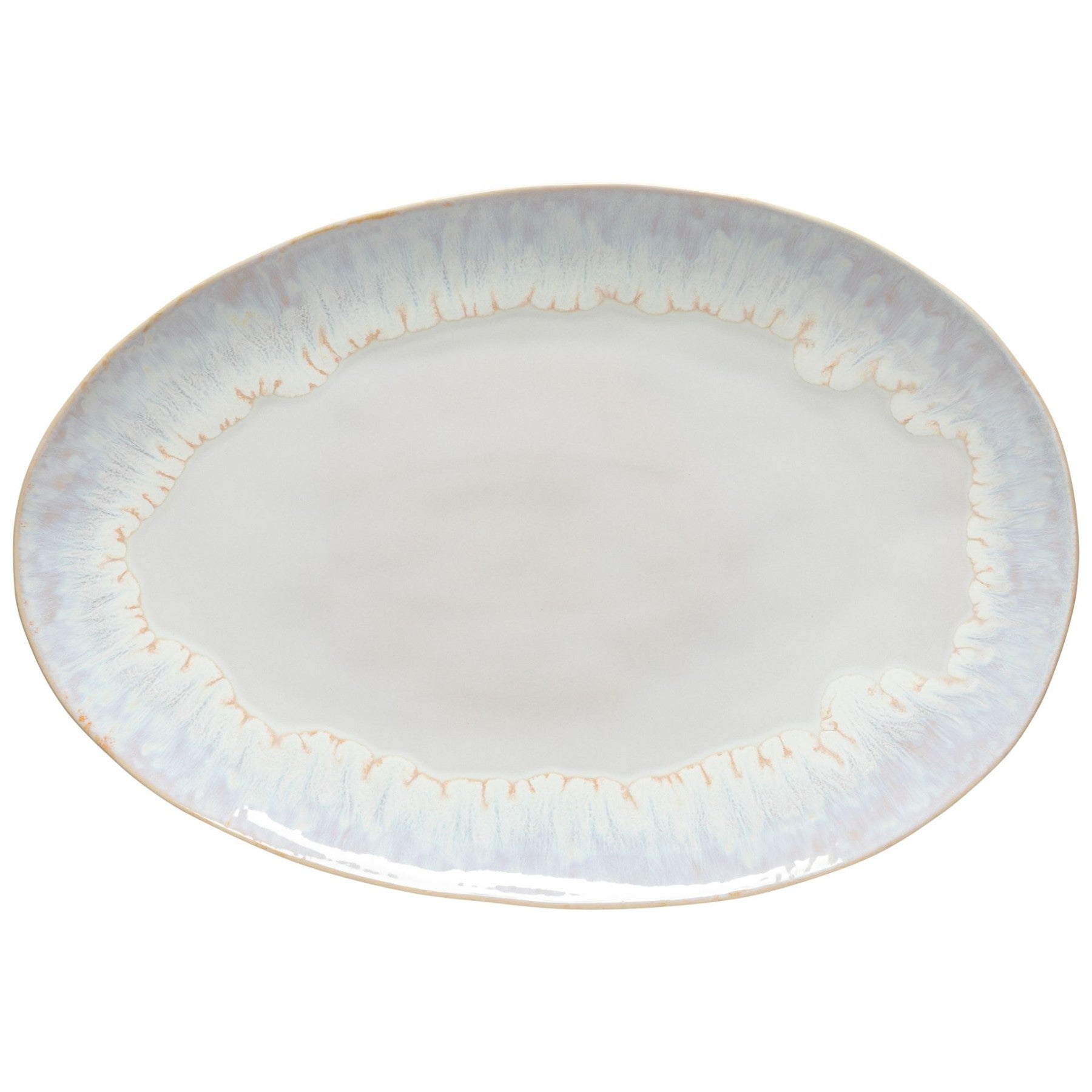 Brisa Collection Oval Platter 16" in Salt