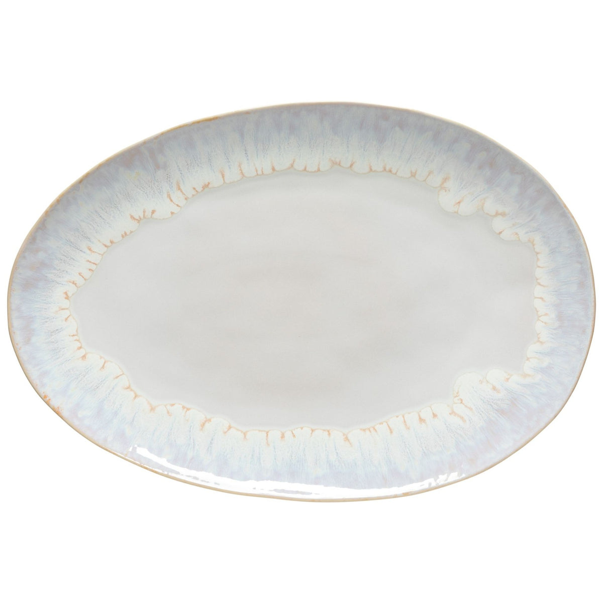 Brisa Collection Oval Platter 16" in Salt