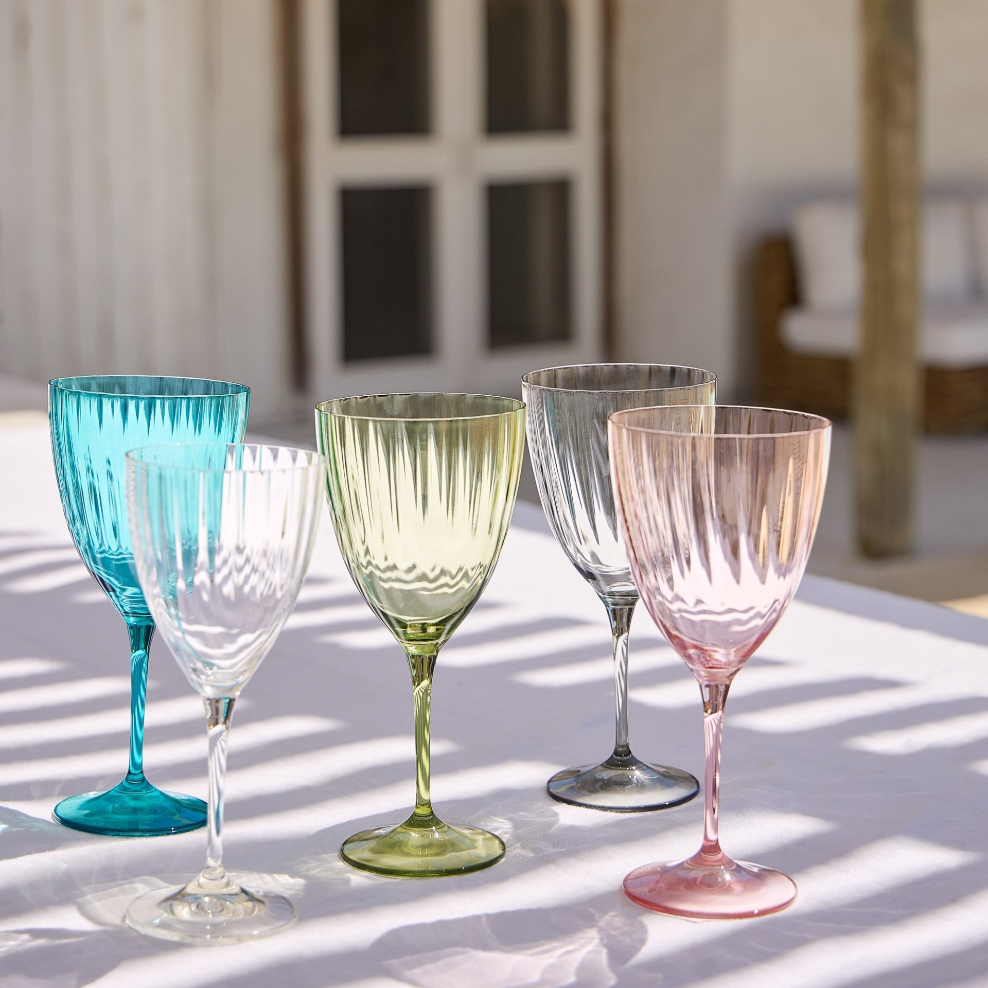 Sensa Collection Water Glasses in Bottle Green, Set of 6