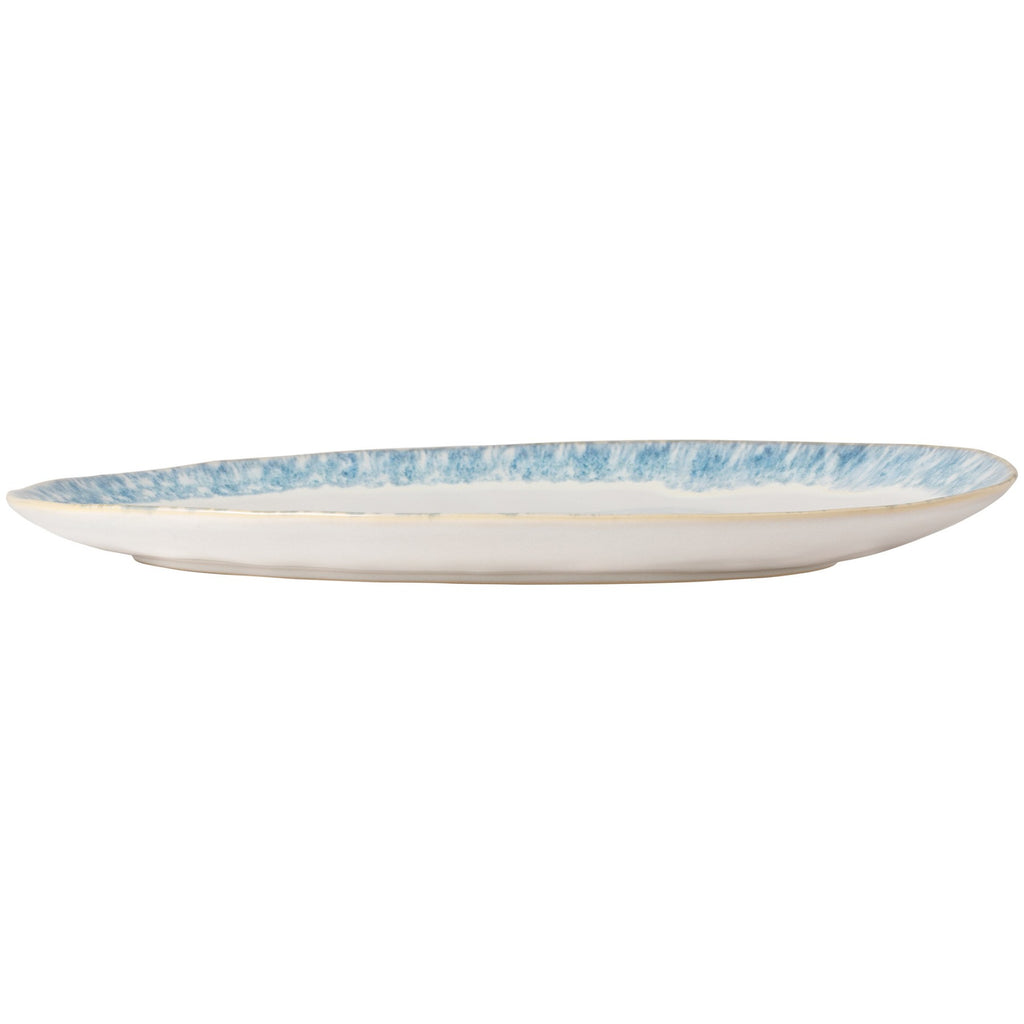 Brisa Collection Oval Platter 16" in Ria Blue