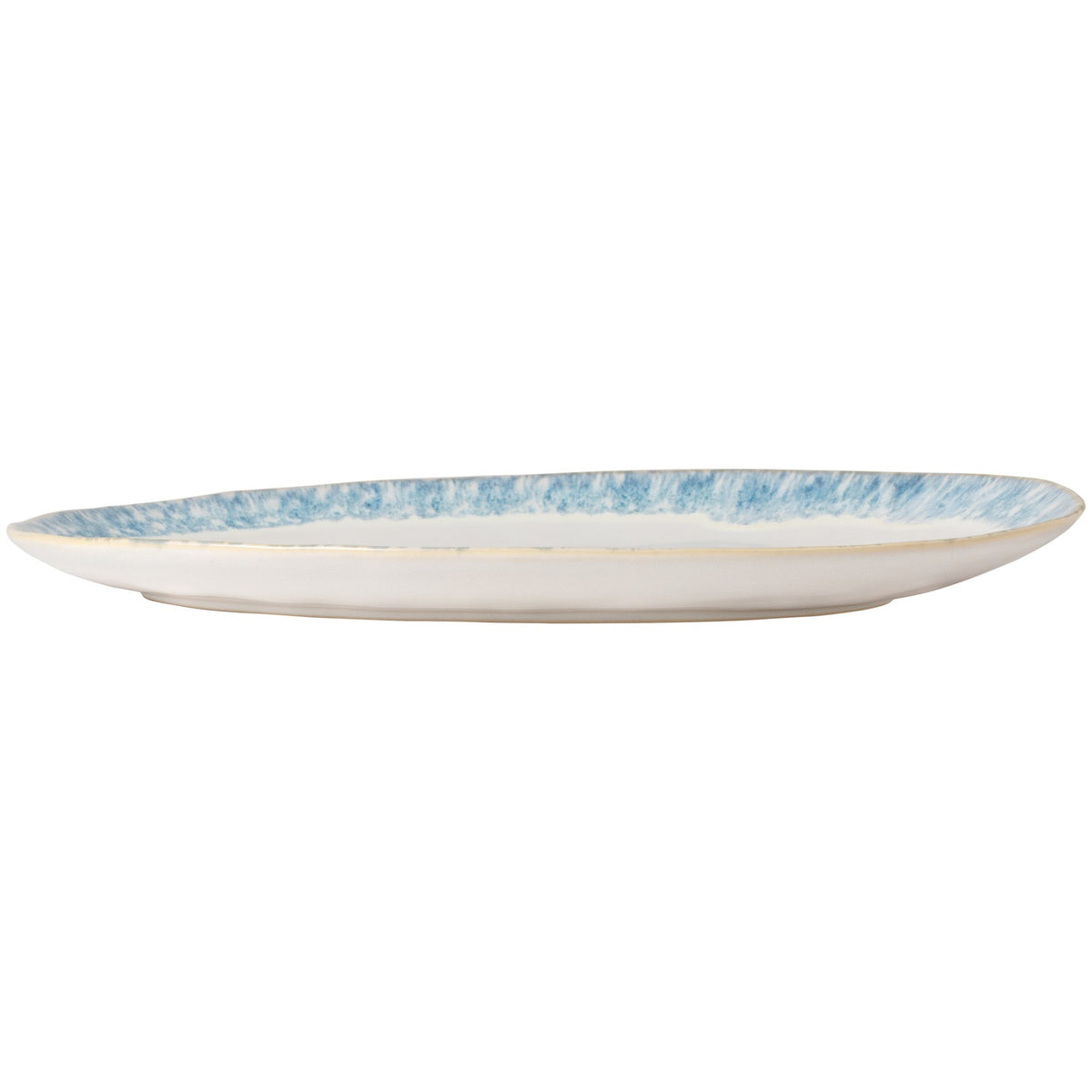 Brisa Collection Oval Platter 16" in Ria Blue