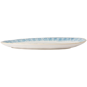 Brisa Collection Oval Platter 16" in Ria Blue