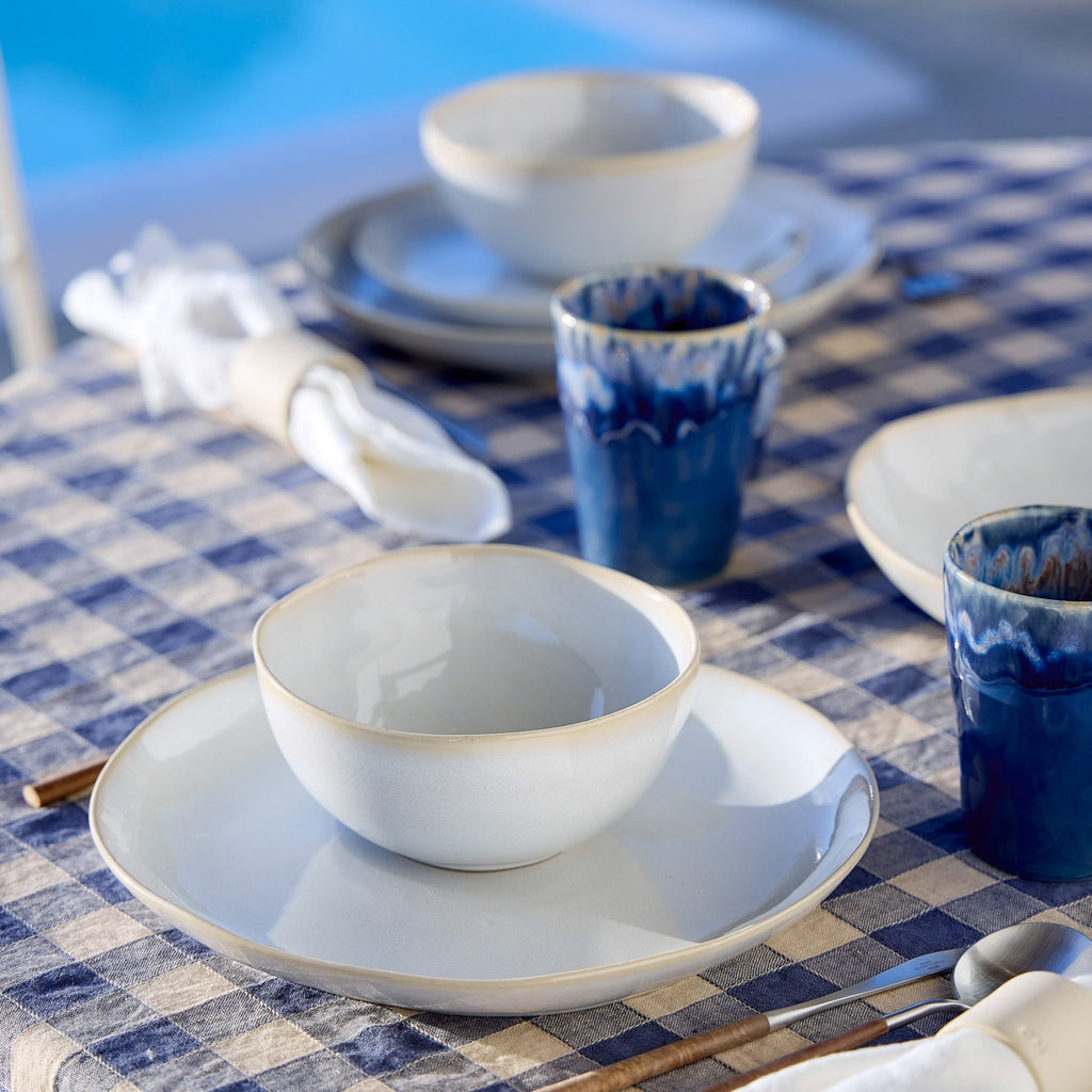 Brisa Collection Salad Plates in Branca, Set of 6