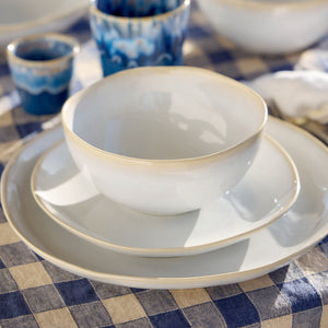 Brisa Collection Salad Plates in Branca, Set of 6