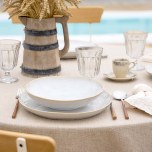 Brisa Collection Pasta Bowls 9" in Branca, Set of 6