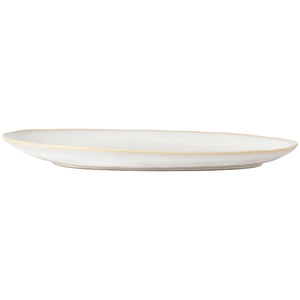 Brisa Collection Oval Platter 16" in Branca