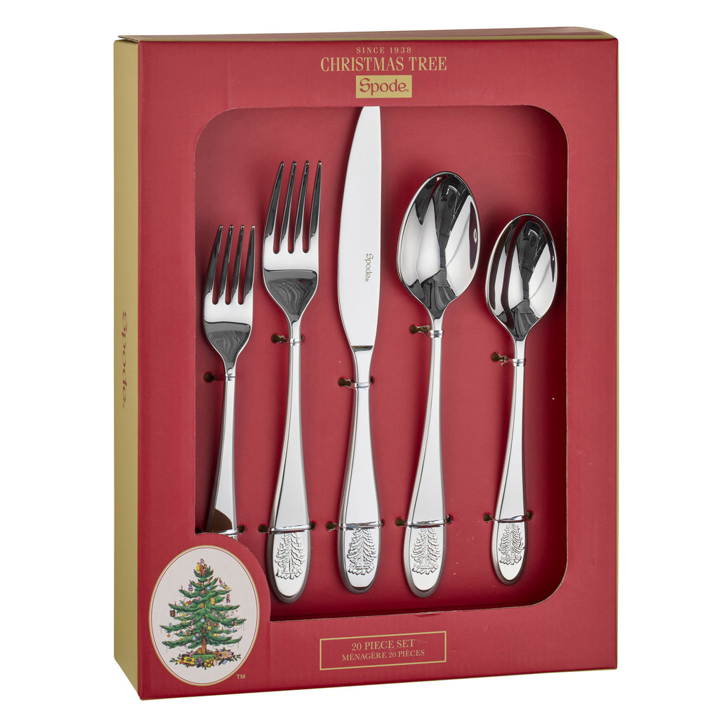 Christmas Tree 20-Piece Cutlery Set