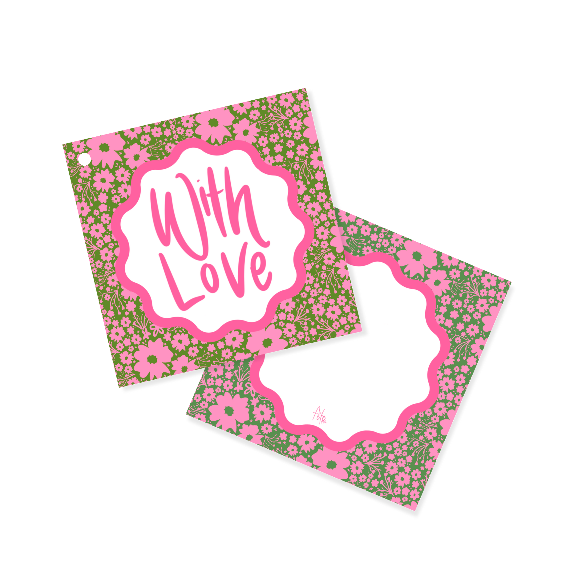 Rose & Grass Ditsy Floral Gift Tags