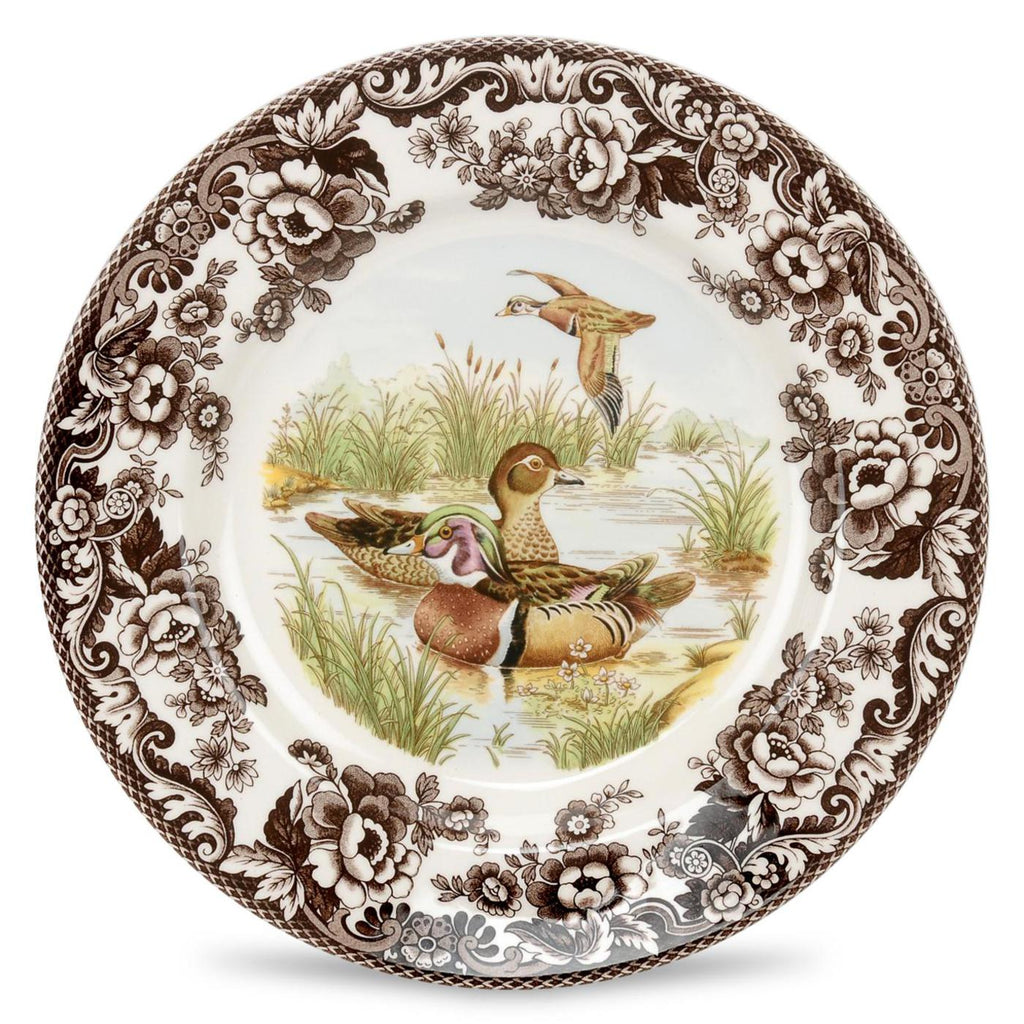 Woodland Salad Plate with Wood Duck