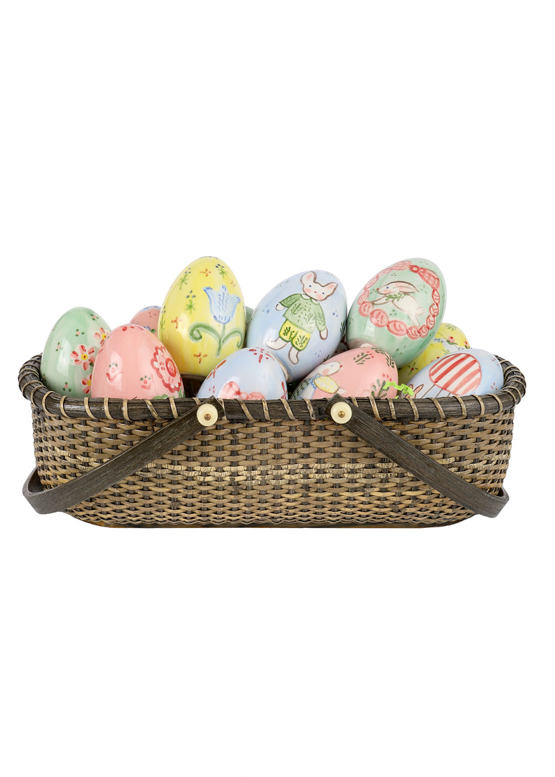 Hand-Painted Easter Eggs, Set of 12