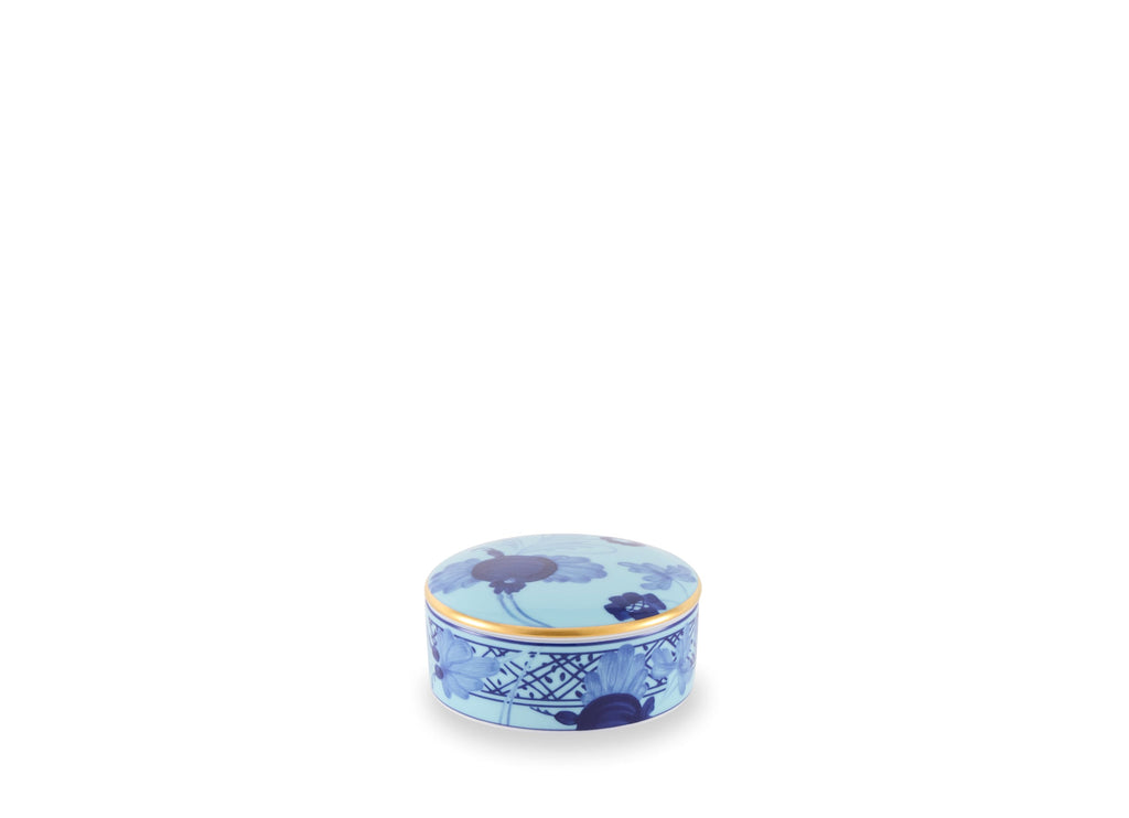 Small Round Box with Lid, 3" in Iris
