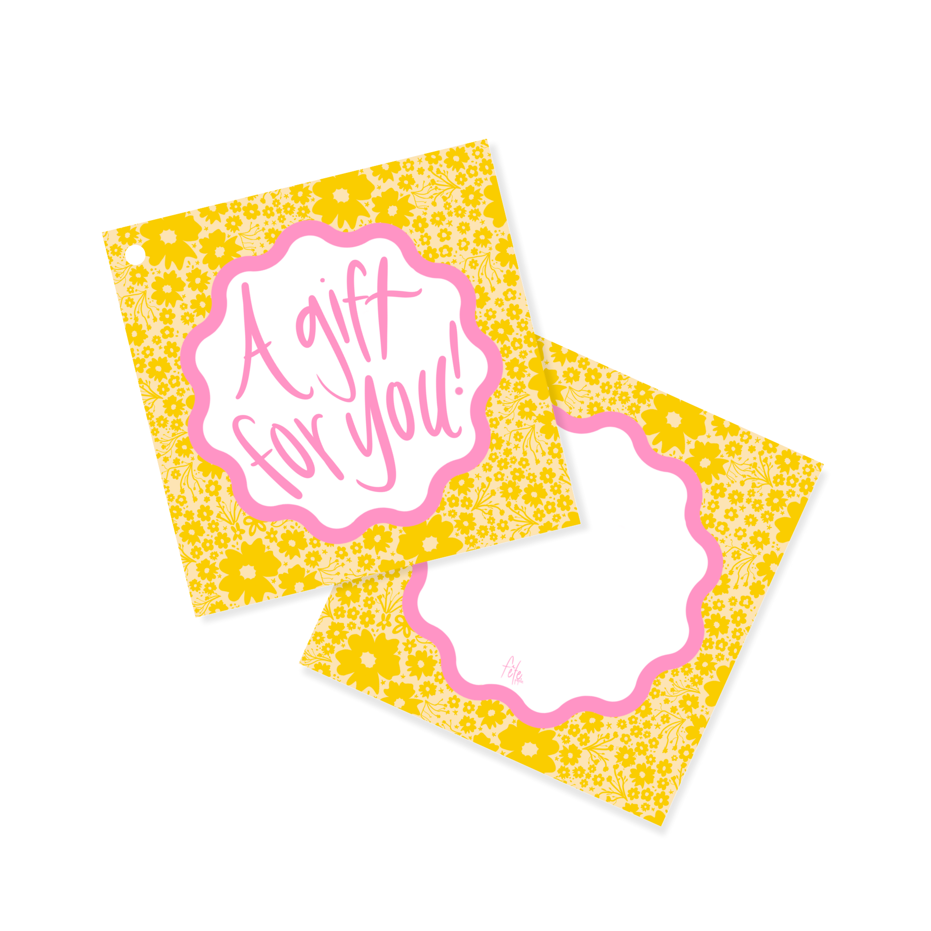 Melon & Rose Ditsy Floral Gift Tags