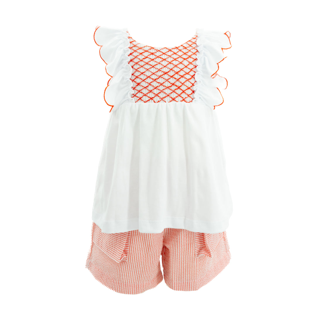 Annie Girl Set in Red Stripes