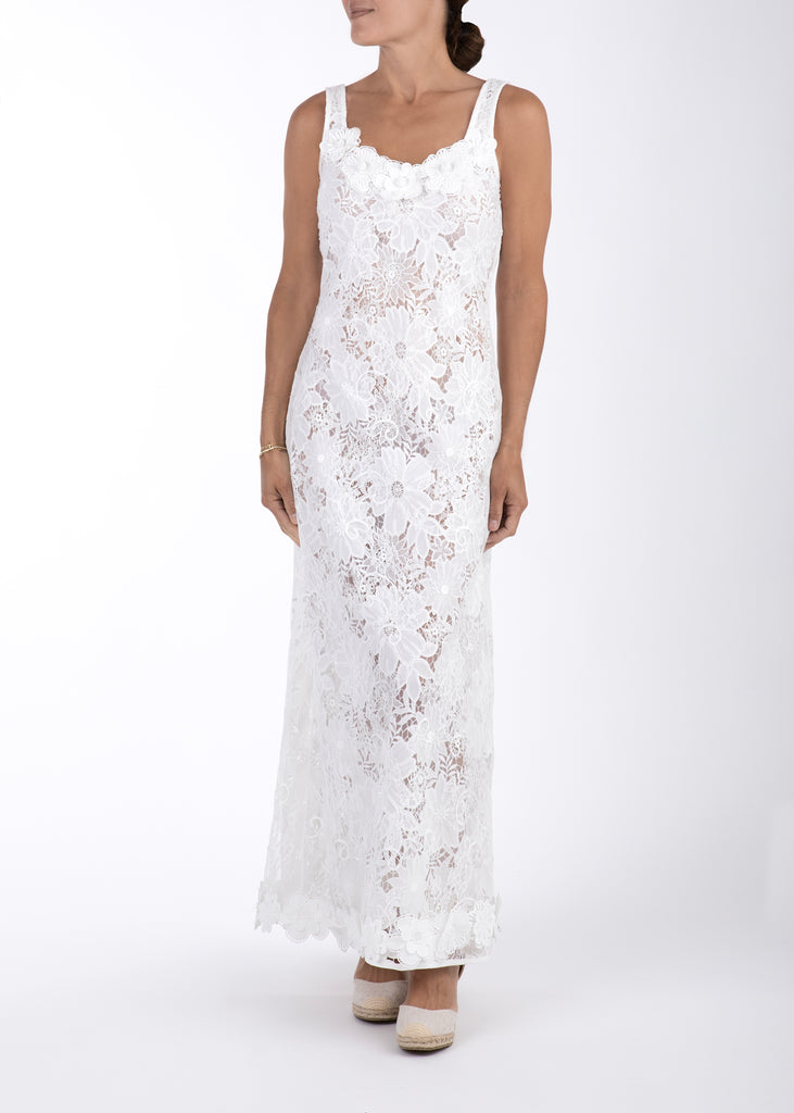 Hera Maxi Dress in White