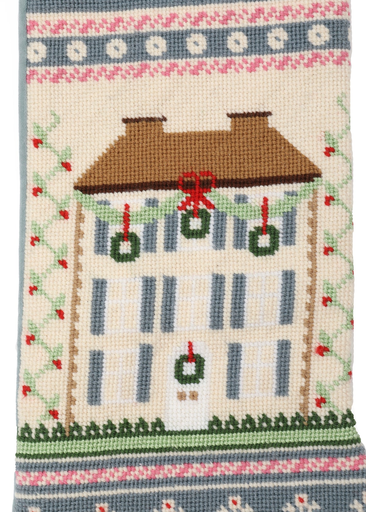 Velvet Cuff House Stocking