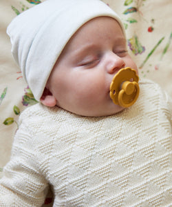 Hazy Hat in Seafoam Piping