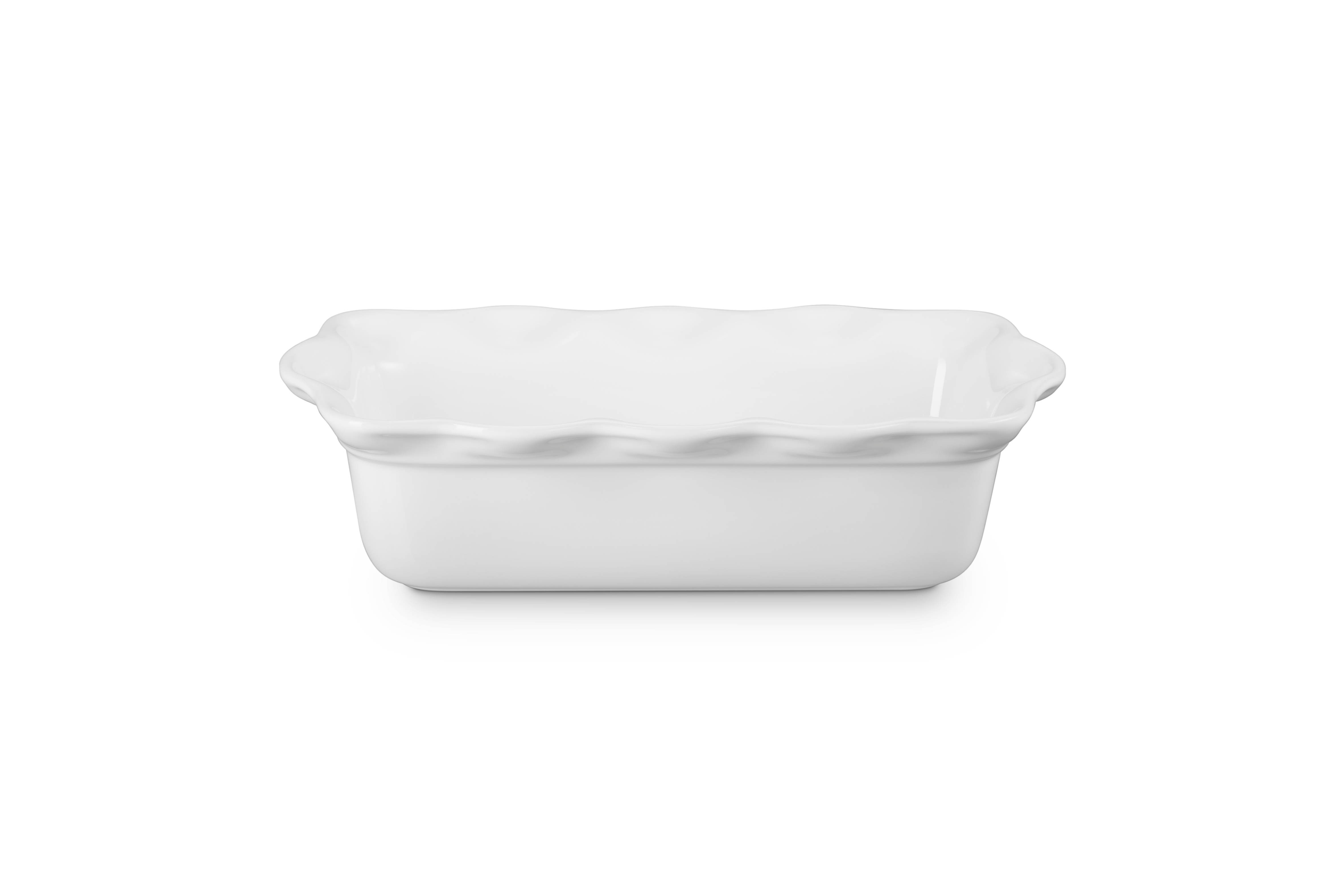 Heritage Fluted Loaf Pan in White