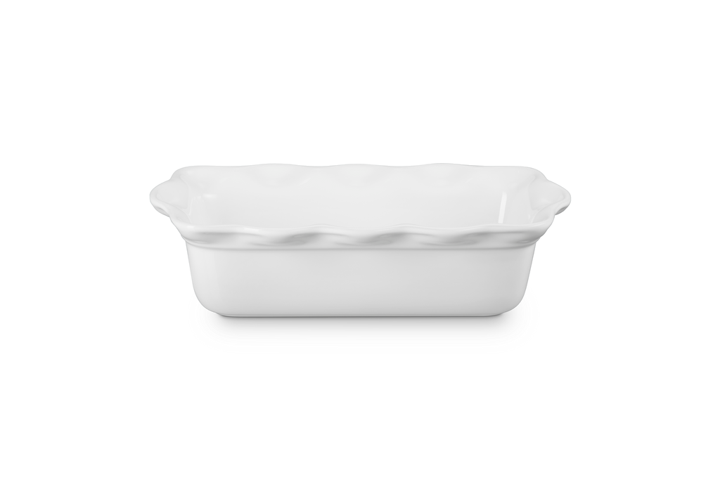 Heritage Fluted Loaf Pan in White