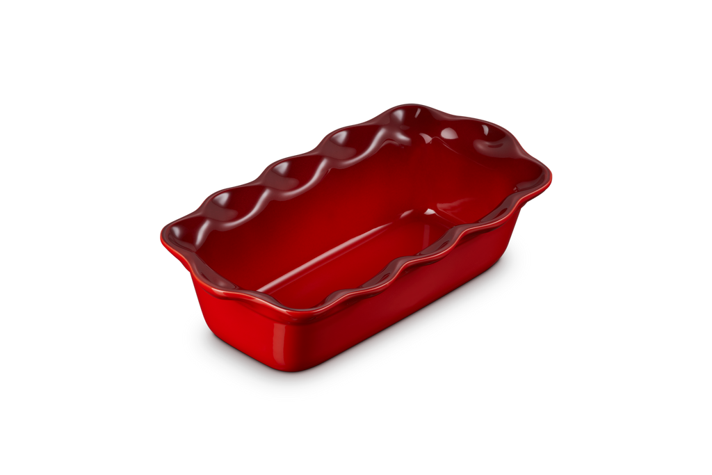 Heritage Fluted Loaf Pan in Cerise
