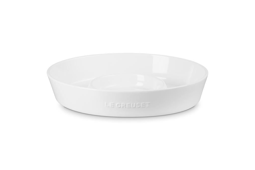 Chip and Dip Platter in White
