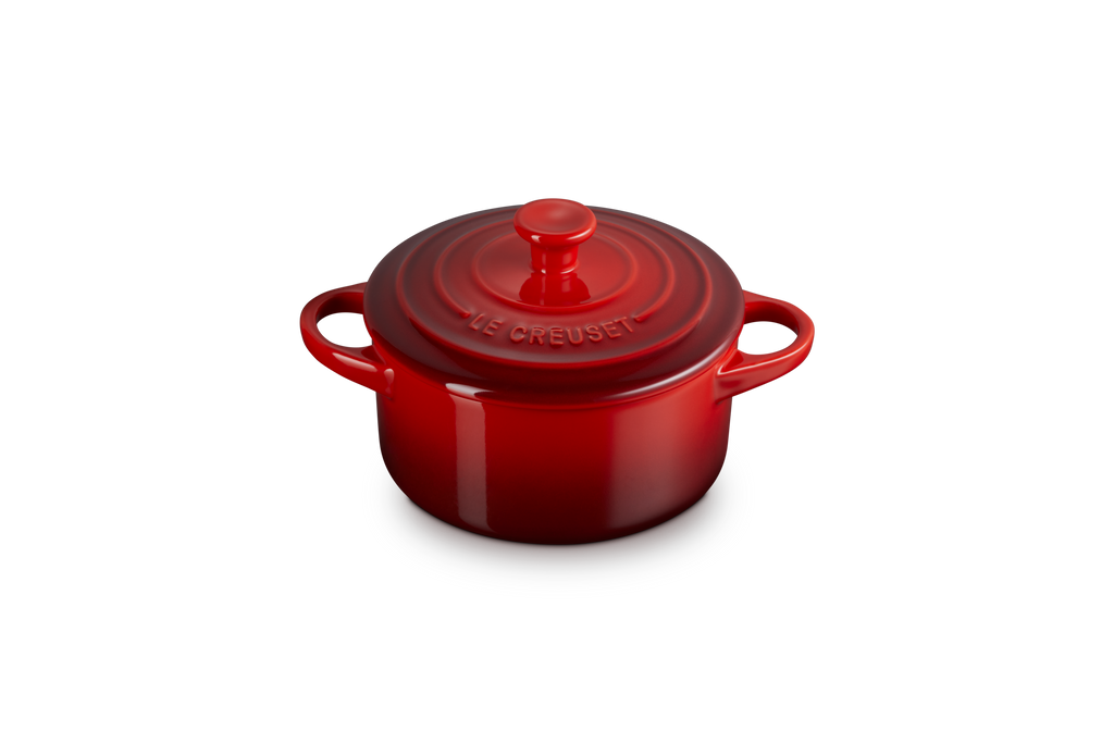 Mini Round Cocotte in Cerise