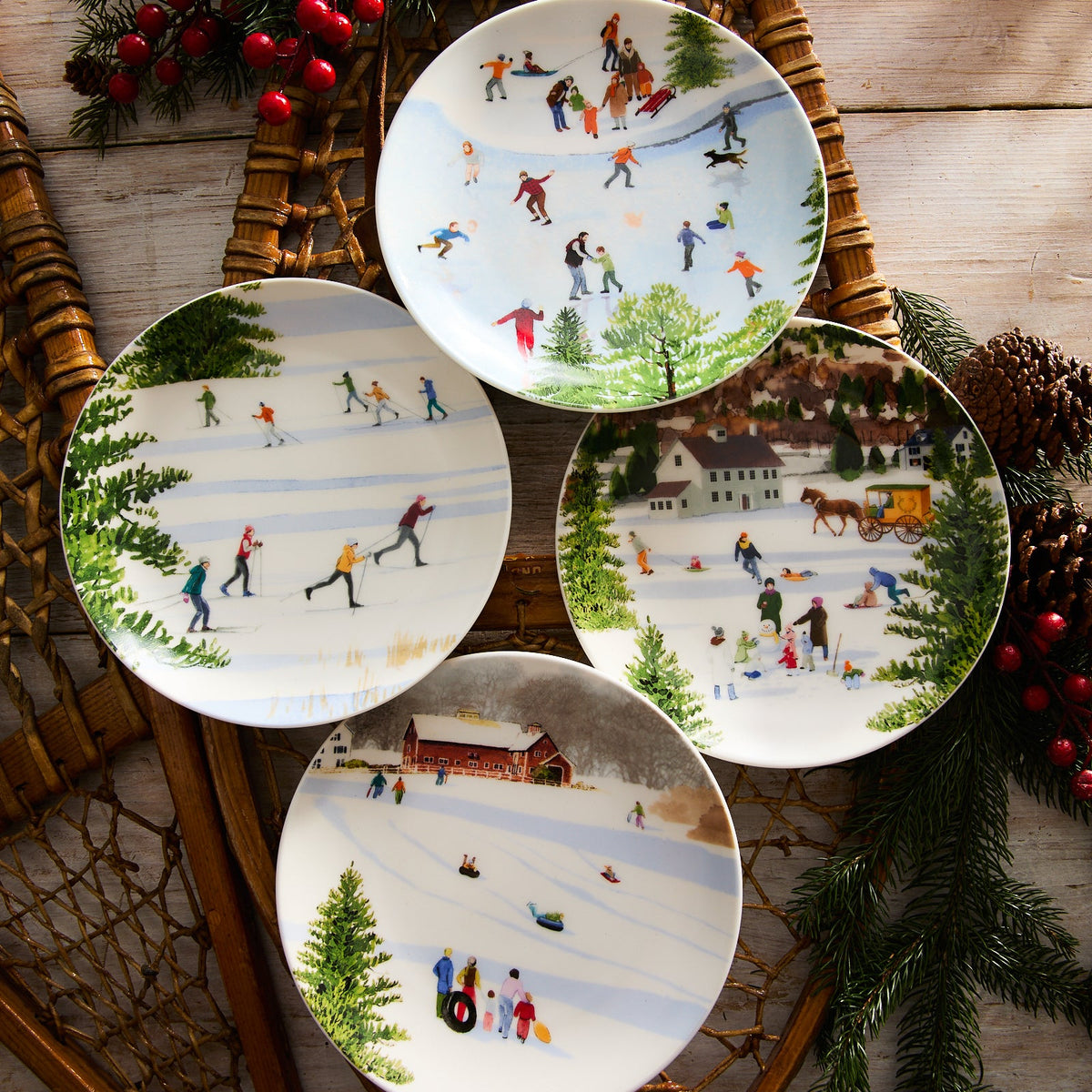 Caskata X Felix Doolittle Winter Wonderland Plates
