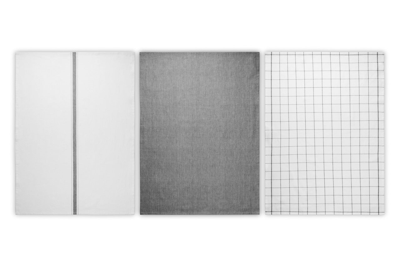 Kitchen Towels Charbon, Set of 3