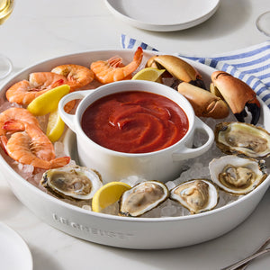 Chip and Dip Platter in White
