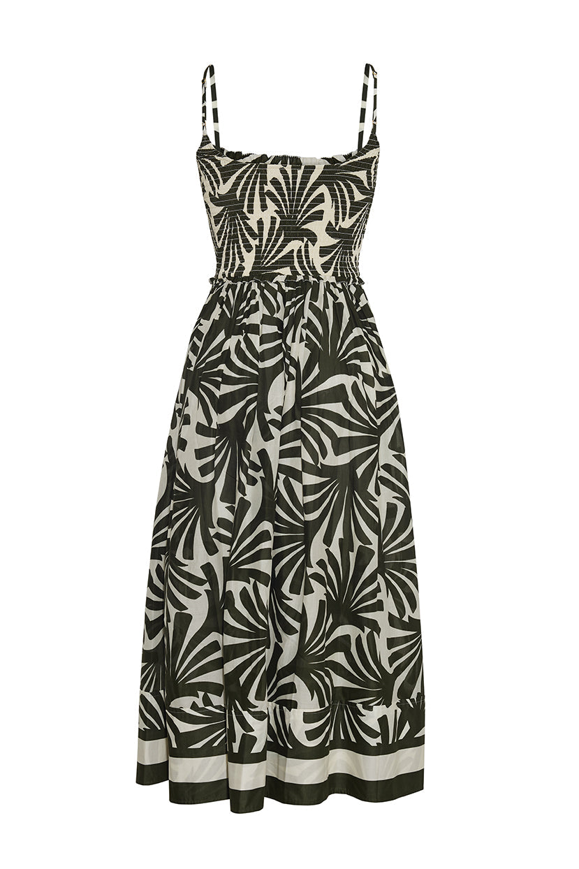 Carmen Dress in Catalina Olive
