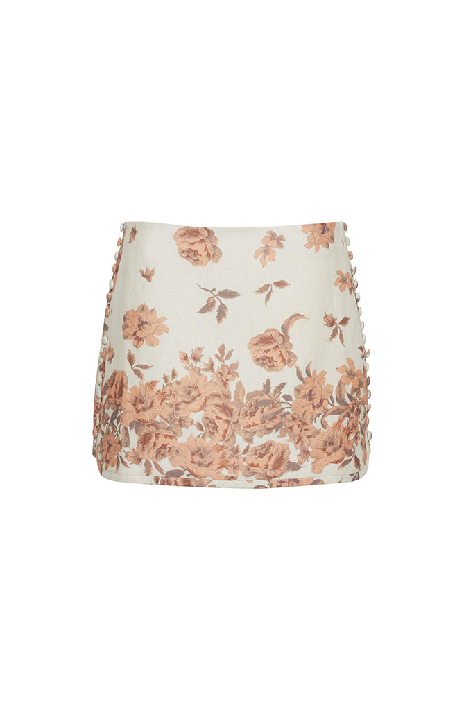 Roseland Skirt in Farfella Border Egret