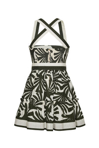 Julietta Mini Dress in Catalina Olive