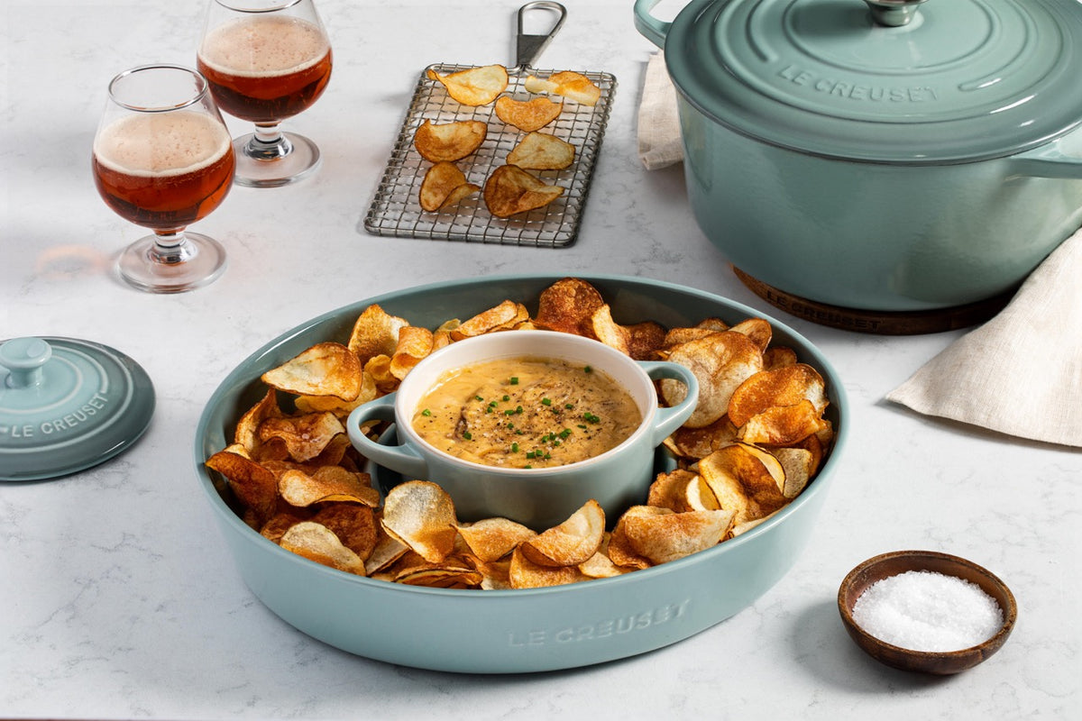 Chip and Dip Platter in Sea Salt