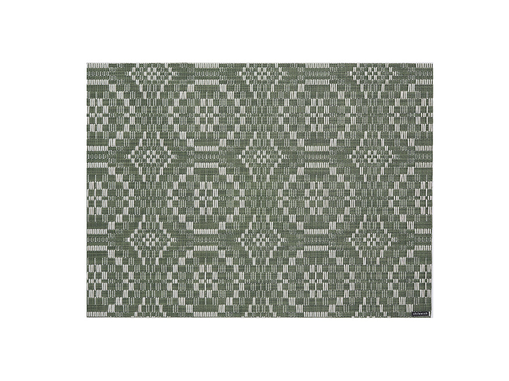 Overshot Placemat in Thyme