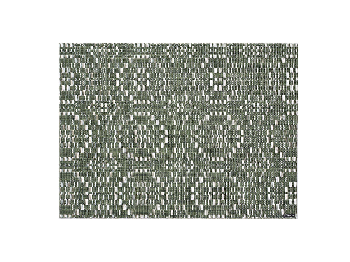 Overshot Placemat in Thyme