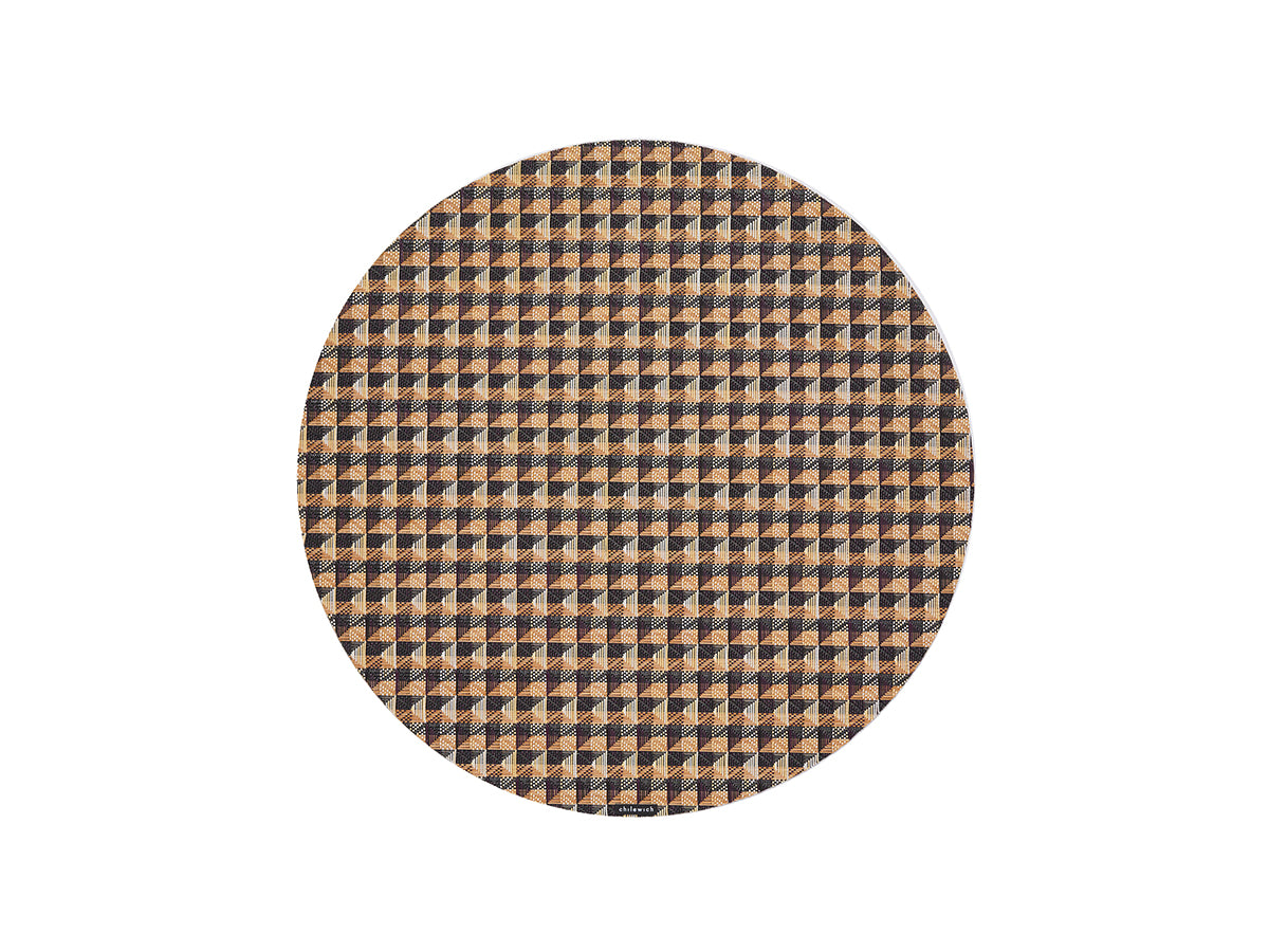 Crane Round Placemat in Honey