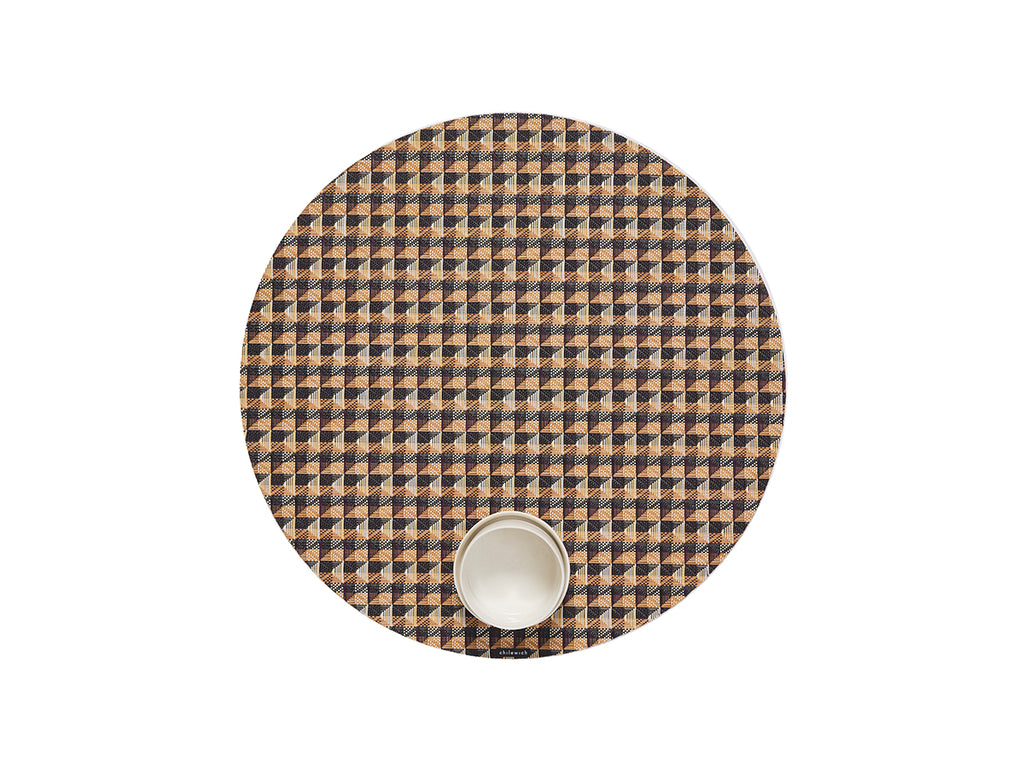 Crane Round Placemat in Honey