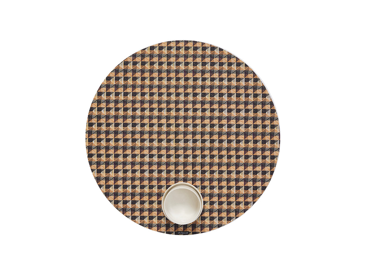 Crane Round Placemat in Honey