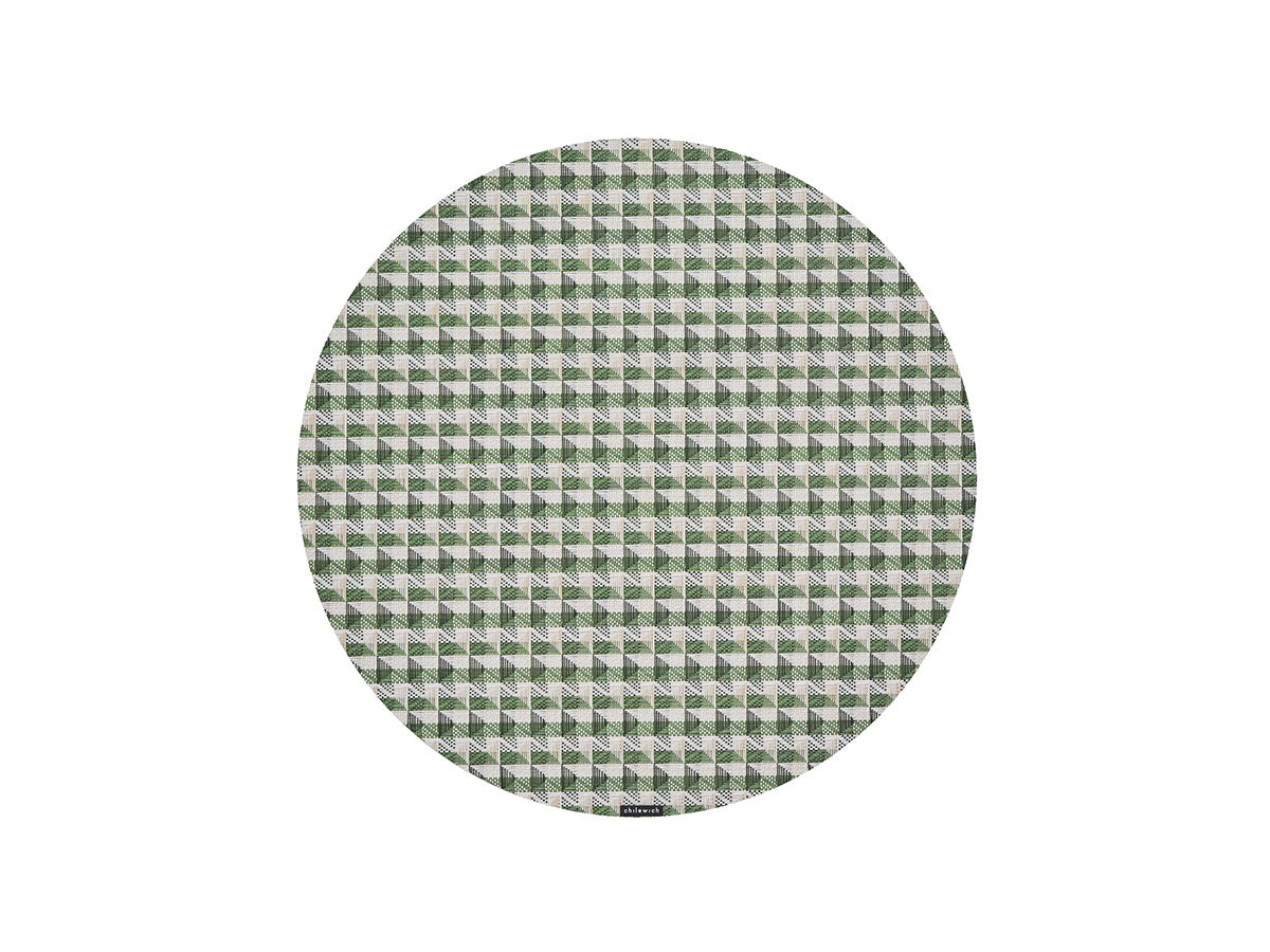 Crane Round Placemat in Thyme