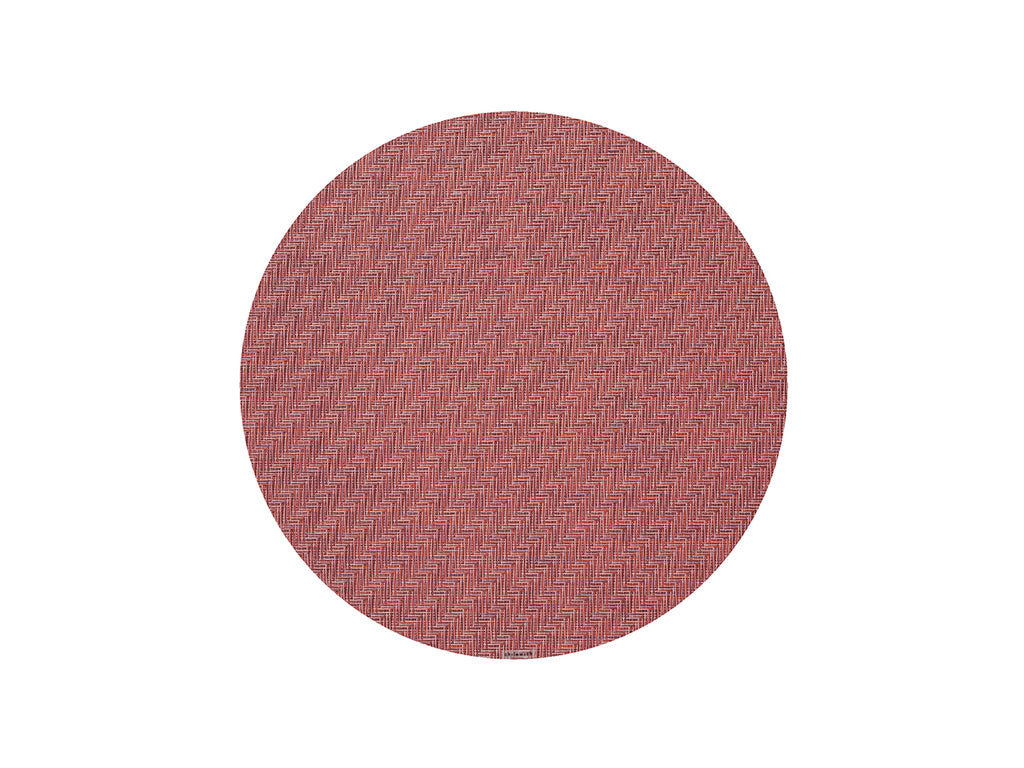 Foxtail Round Placemat in Raspberry