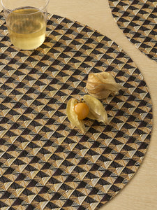 Crane Round Placemat in Honey