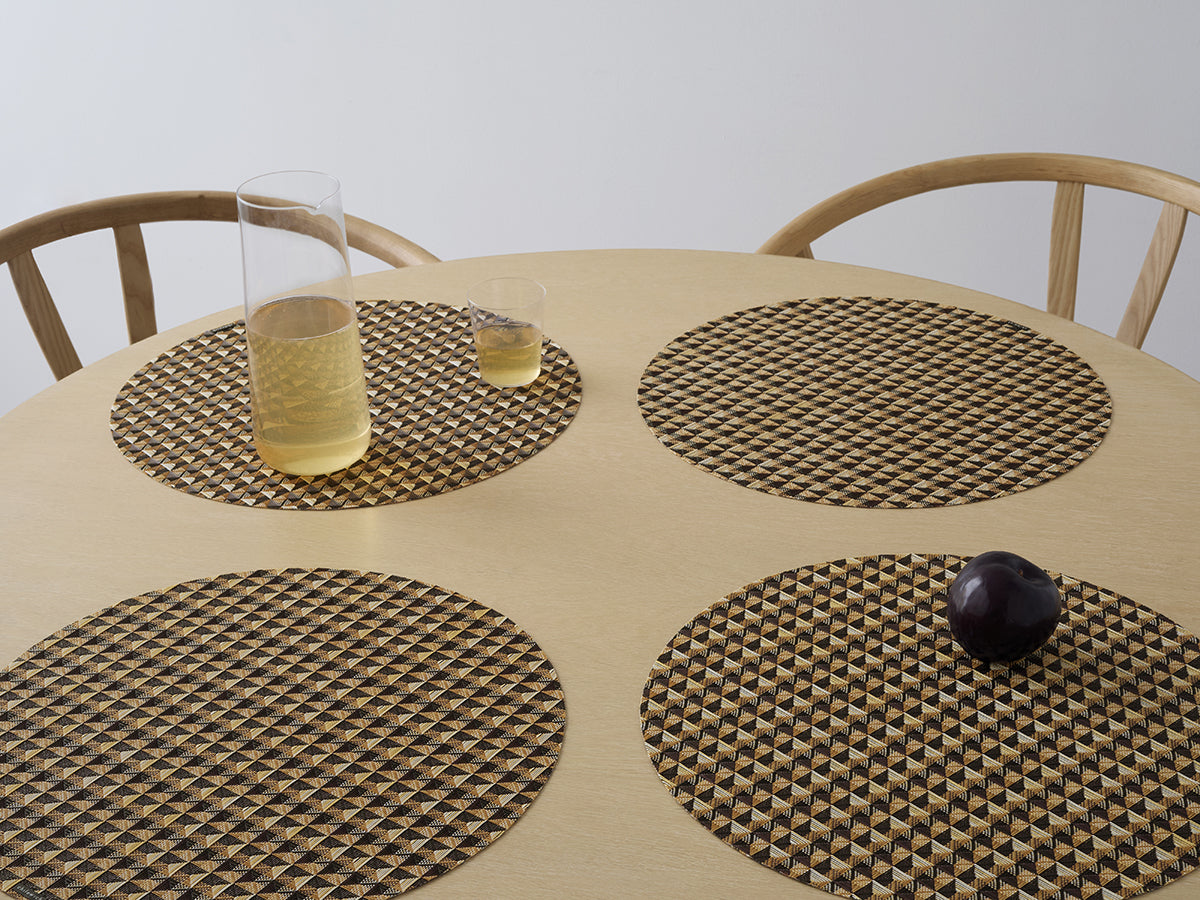 Crane Round Placemat in Honey