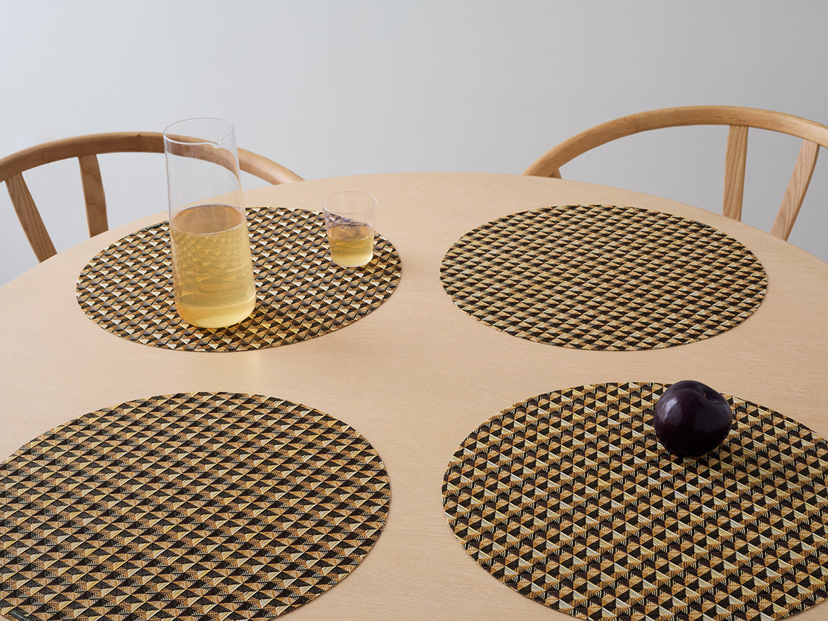 Crane Round Placemat in Honey