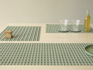 Crane Rectangular Placemat in Thyme
