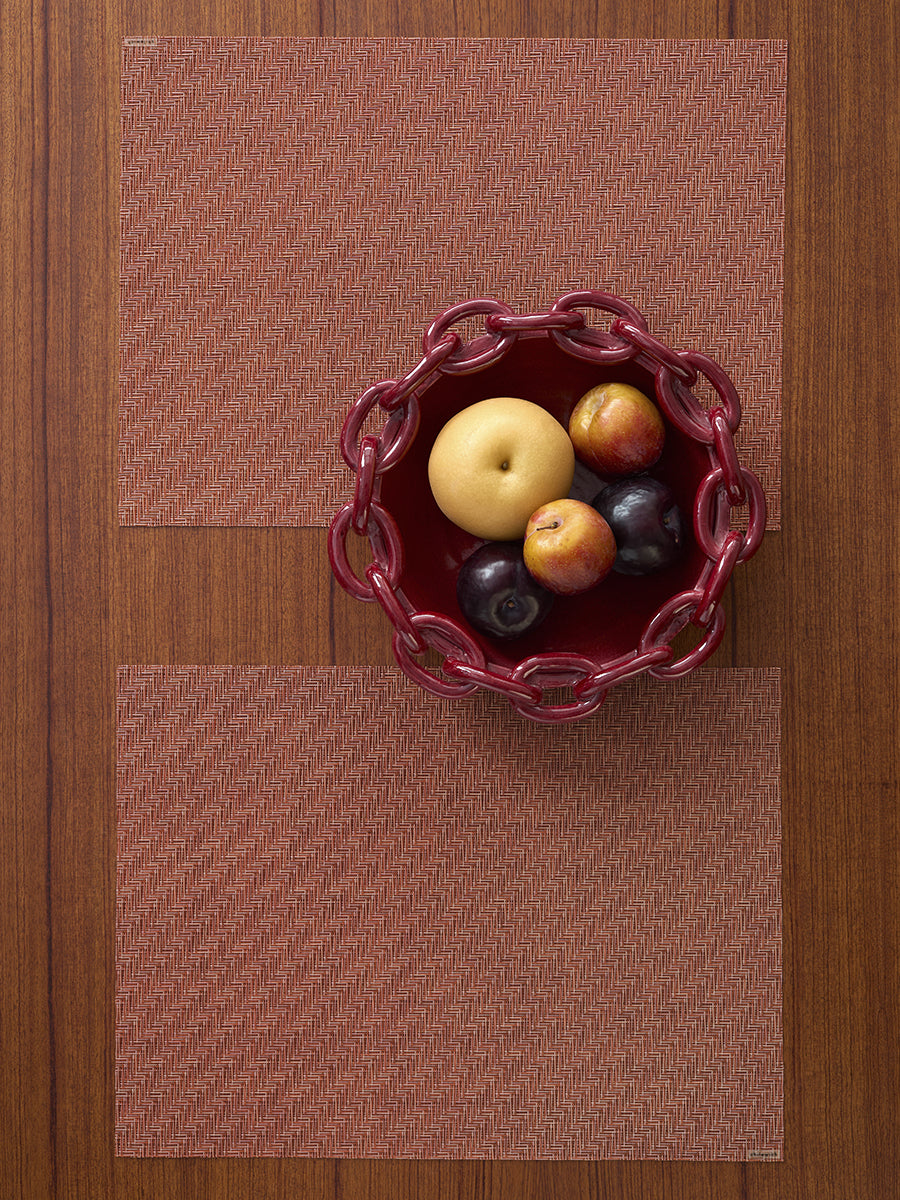 Foxtail Rectangular Placemat in Raspberry