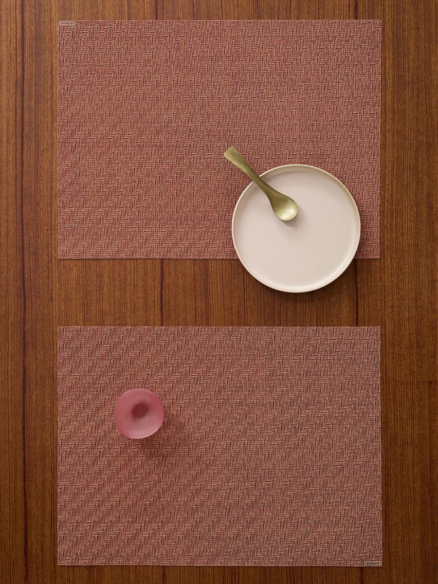 Foxtail Rectangular Placemat in Raspberry