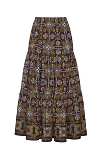 Melanie Skirt in Vintage Tile Brown