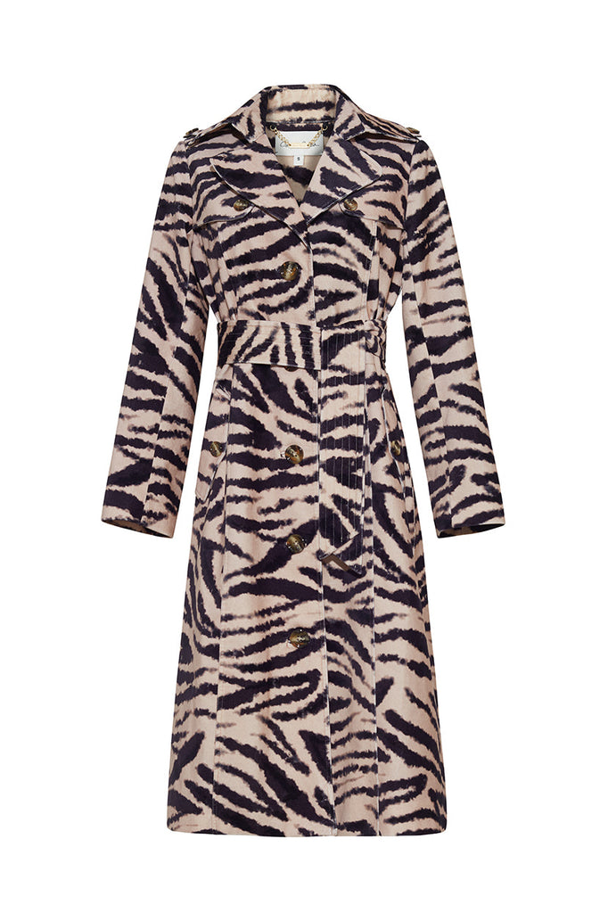 Karlie Trench in Sebra Blush