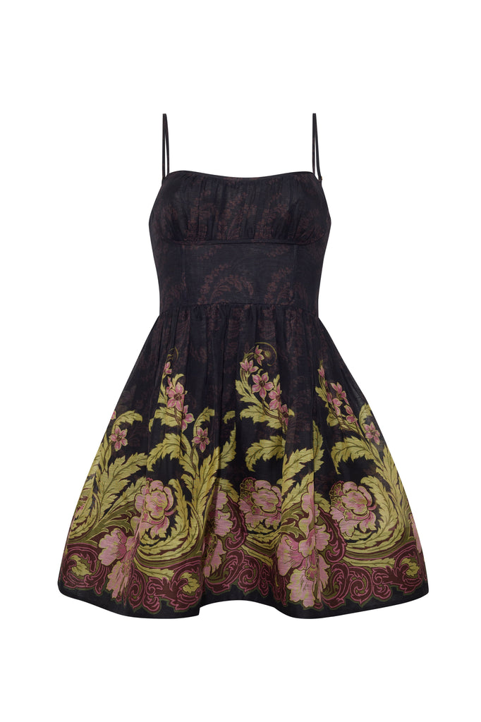 Alba Mini Dress in Nouveau Black