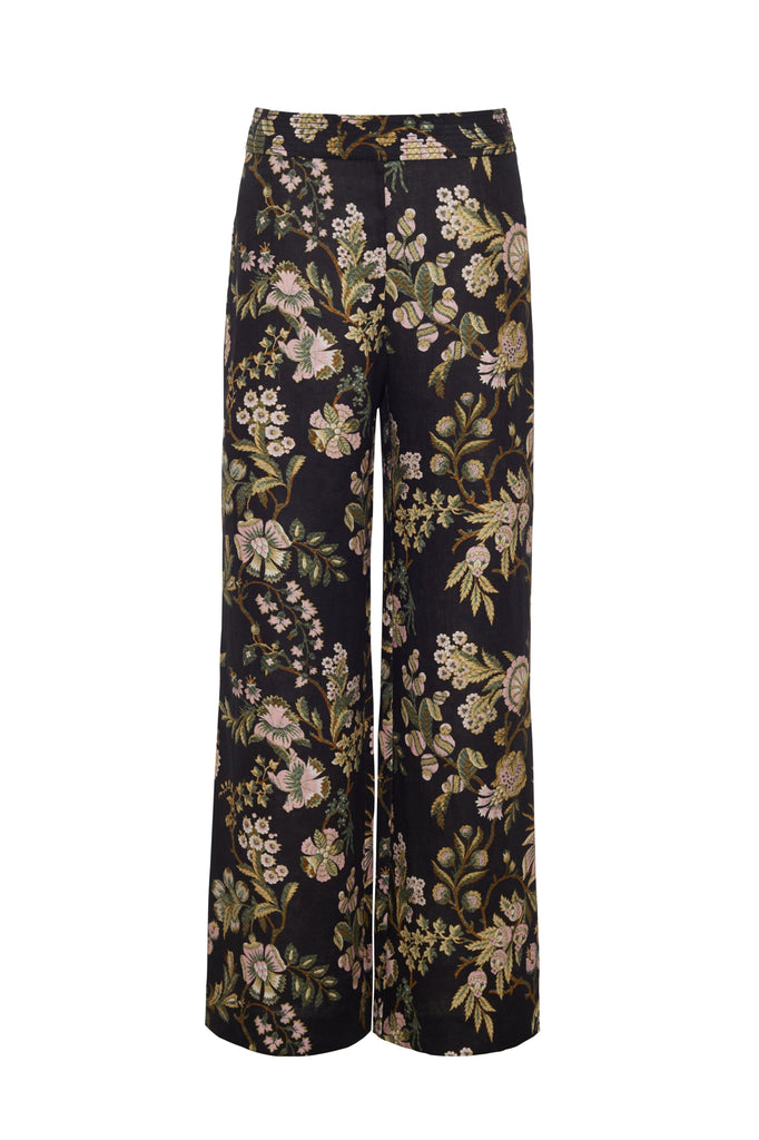 Josephine Pant in Clover Black