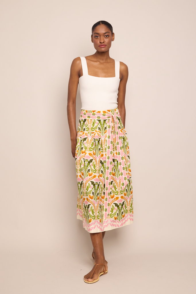 Jiya Skirt in Juniper Egret